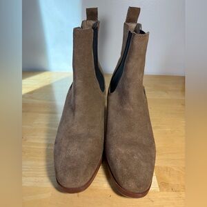 Steve Madden Rhiannon Chelsea Cognac Suede Ankle Booties